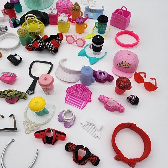 Lot of 66 Assorted LOL Surprise OMG Dolls Accessories Bags Bottles Clothes - Picture 4 of 8